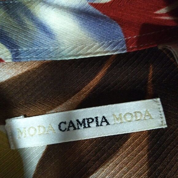 Vintage Moda Campia Floral Pattern Hawaiian Shirt - Picture 6 of 7